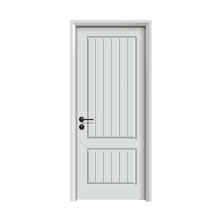 GO-H1018 White Color Solid Rubber Wood Door  Manufacture Red Oak Solid Core Wooden Door